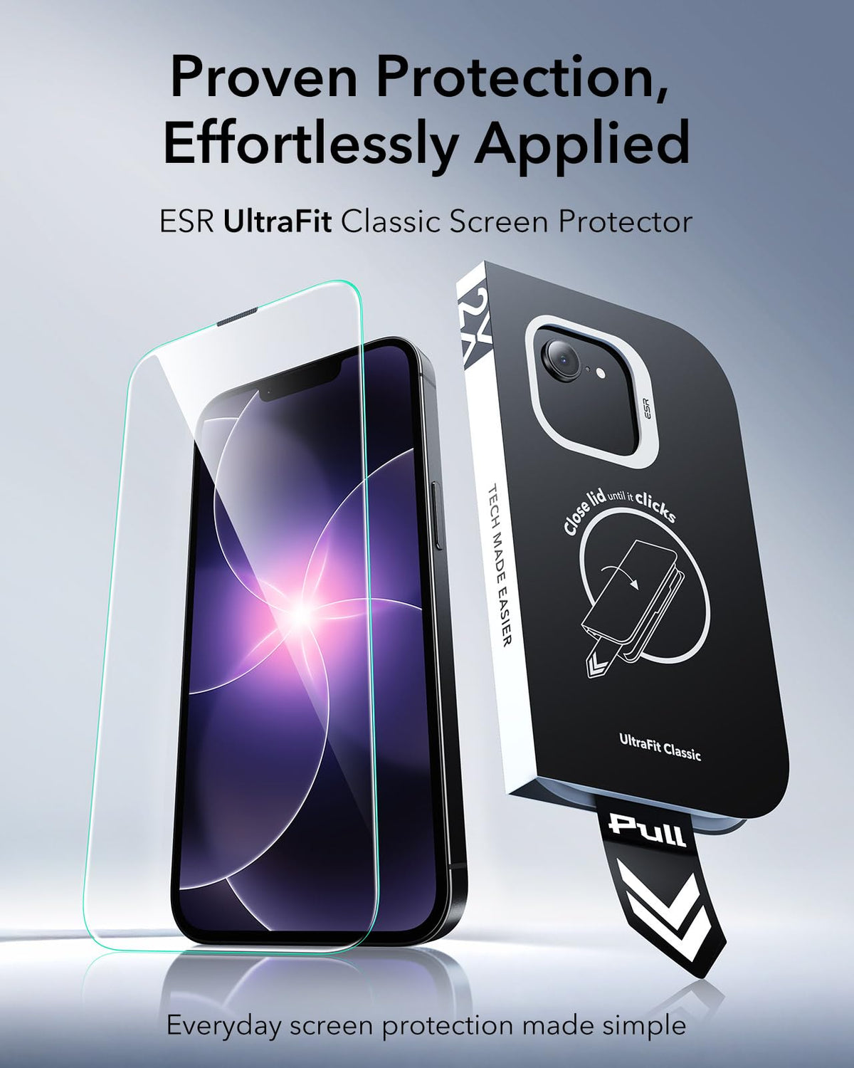 ESR 3 Pack for iPhone 17 Pro Screen Protector, Classic