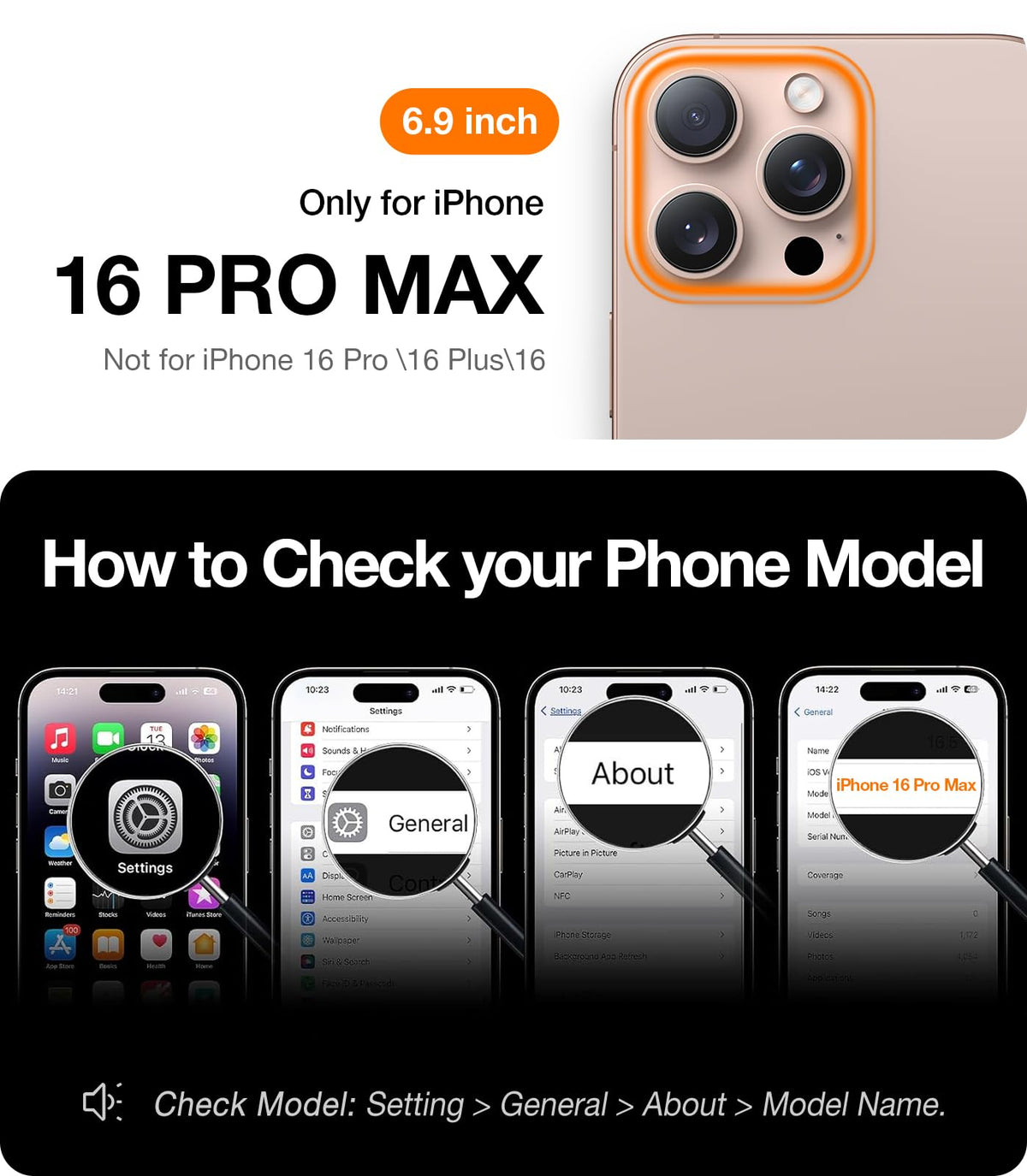 TORRAS for iPhone 14 Pro Max Case, Anti-Yellowing, Crystal Clear