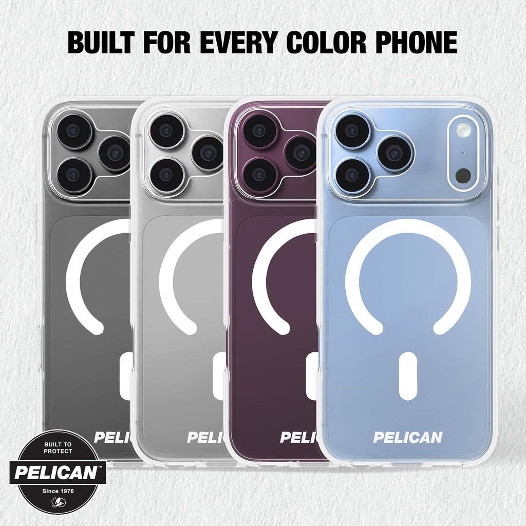 Pelican iPhone 17 Pro Case - MagSafe Phone Case -Ranger Frosted Clear/Black