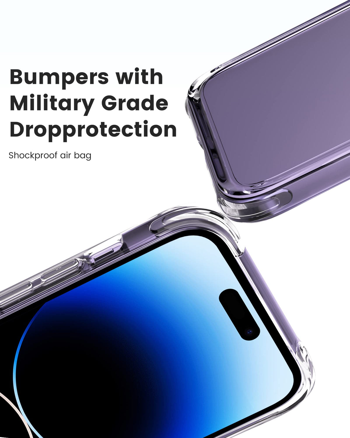Mkeke for iPhone 18 Pro Max Case Clear [Not-Yellowing]