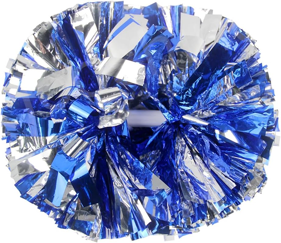 Hooshing 2/6/12PCS Pom Poms Cheerleading with Baton Handle Cheerleader Pompoms for Cheering Sports Games Dancing Party Team Spirit