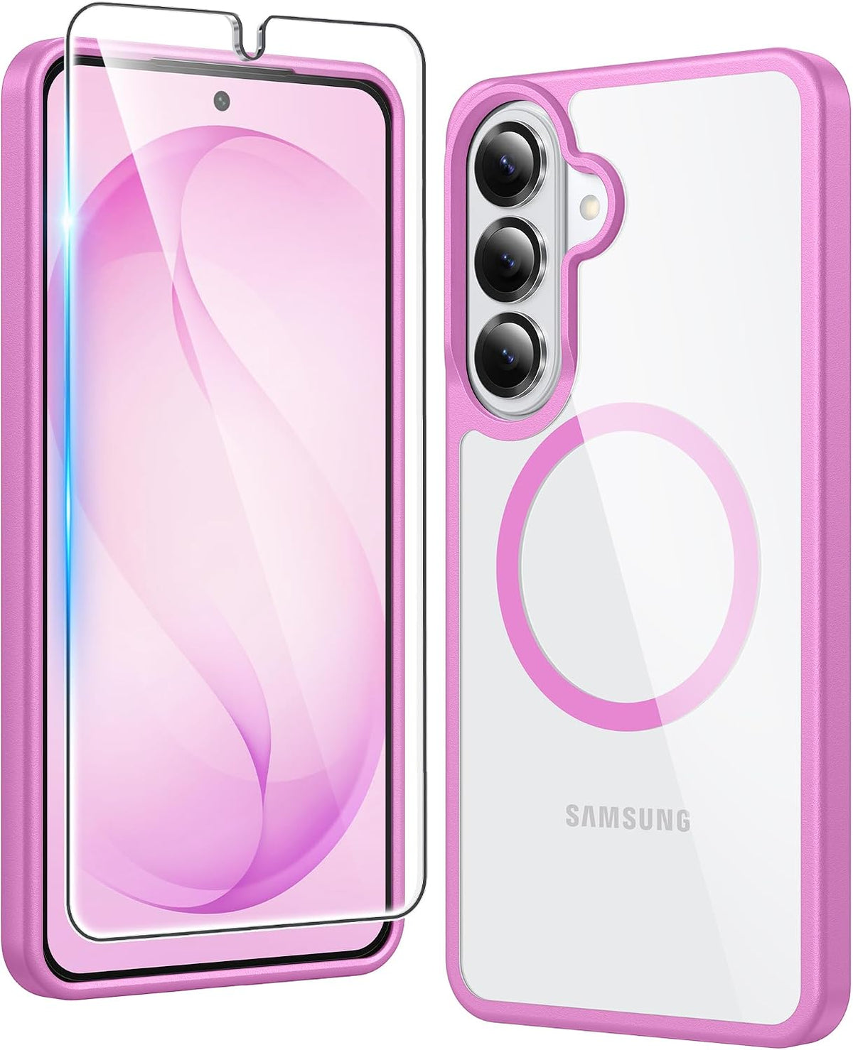 FNTCASE for iPhone 18 Pro Case / 17 Pro Case Clear with Screen Protector