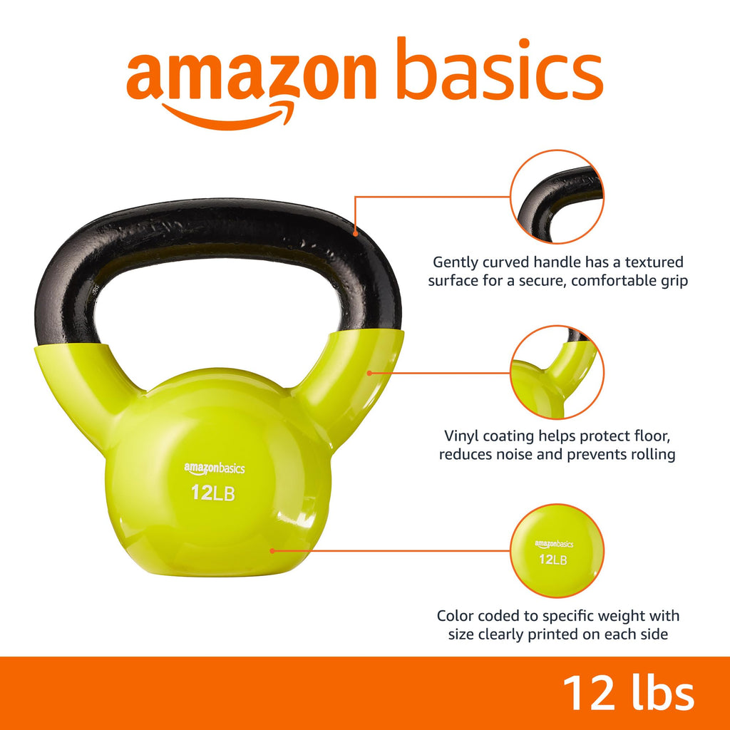 Amazon Basics Vinyl Kettlebell