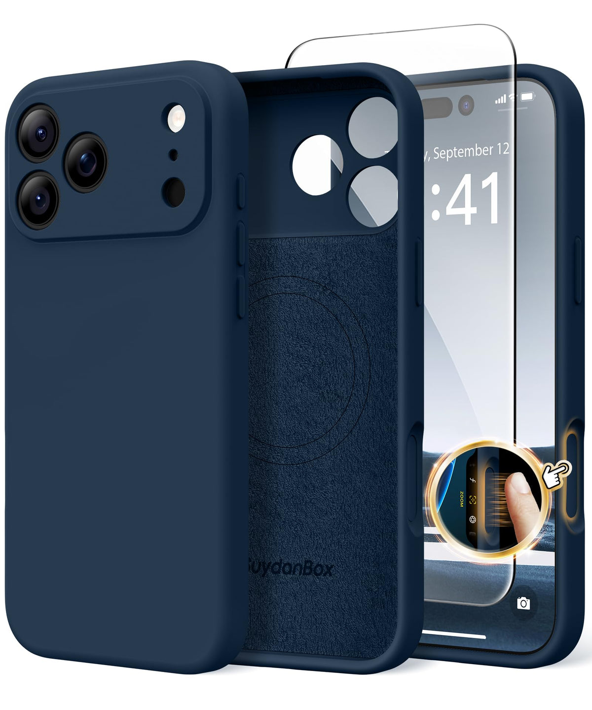 Magnetic for iPhone 12 Case Silicone White
