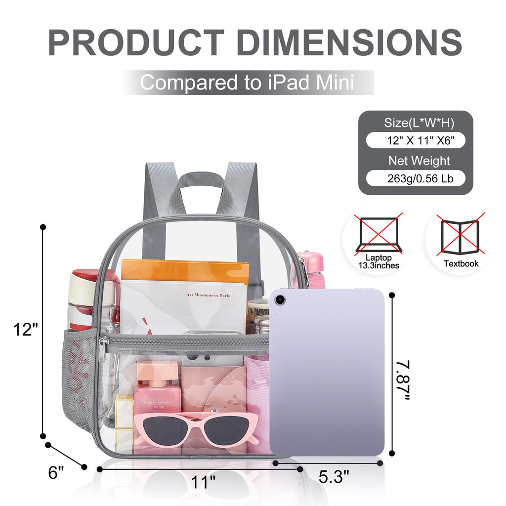 Oraben Clear Backpack for Stadium Events Sports Fan Backpack Stadium Bag