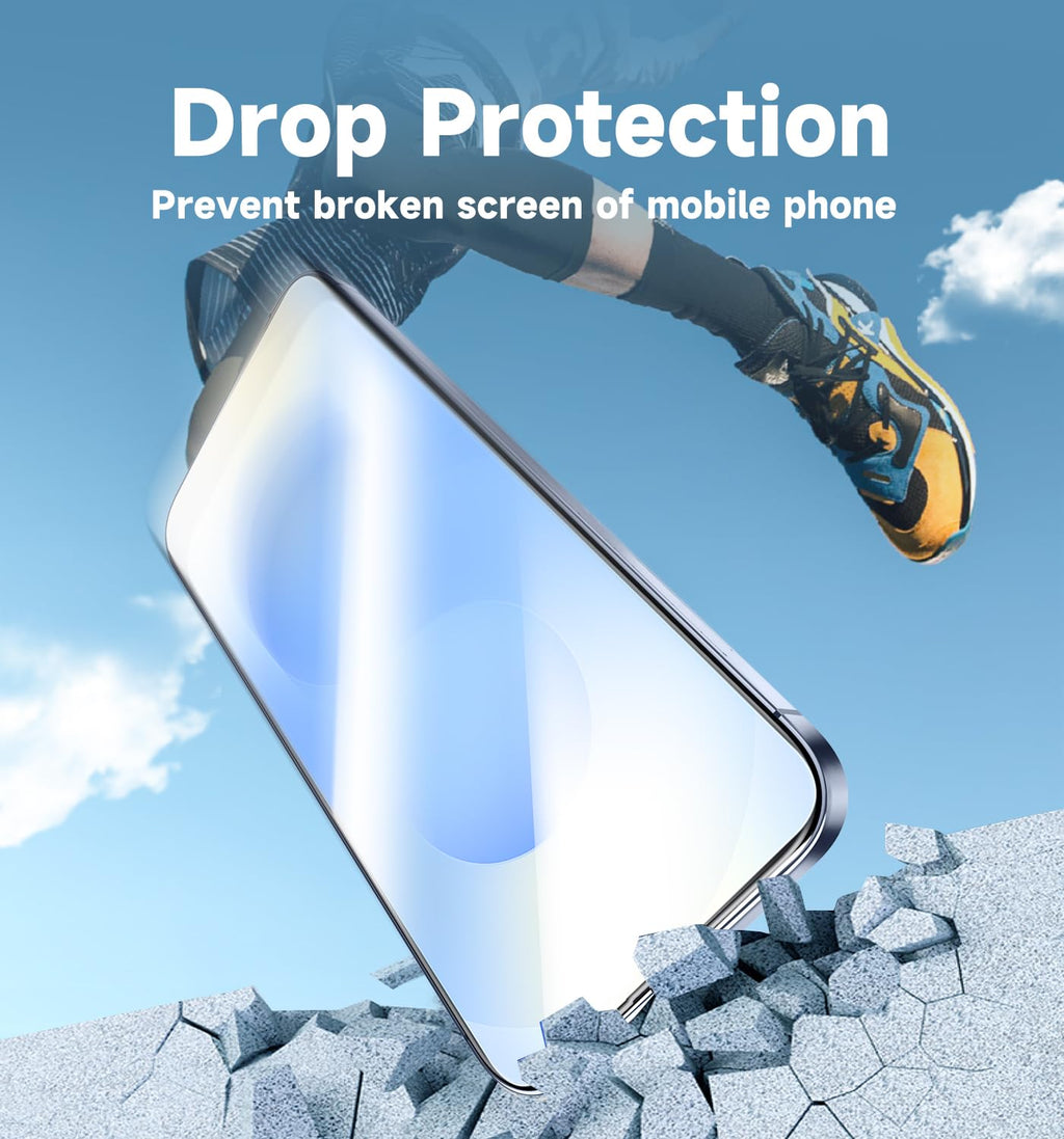 MAGIC JOHN 2 Pack Screen Protector for iPhone SE 3/SE 2 (2022/2020 Edition), iPhone7/8/6 Tempered Glass, Auto Dust-Elimination, Bubble Free, Easy Installation
