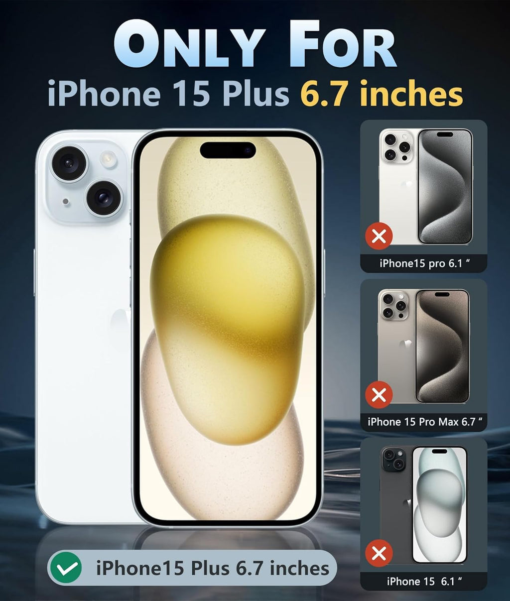 FNTCASE for iPhone 18 Pro Case/17 Pro Case Clear with Screen Protector