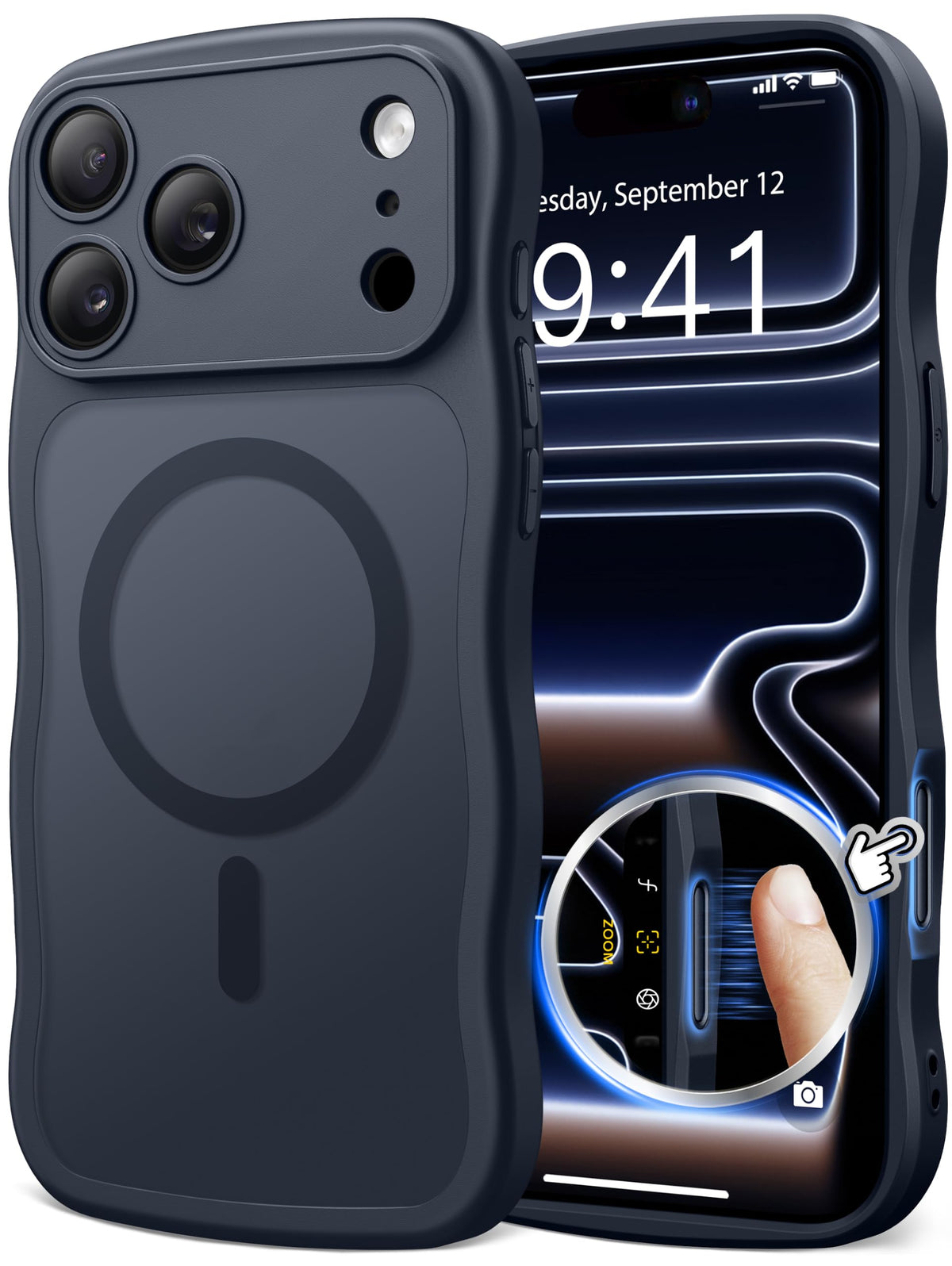 CAPRARO Cute for iPhone 13 Pro Case, Compatible with MagSafe