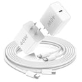 iPhone 18 Pro Max Charger, 40W USB C Fast Charging 2 Pack for Home & Travel