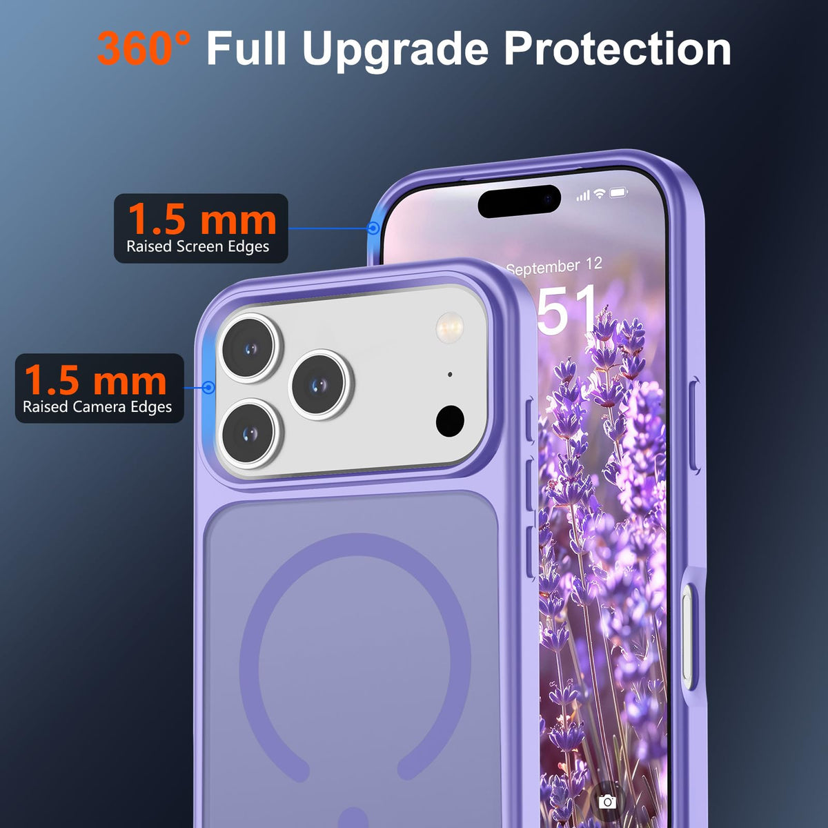 SUPFINE Magnetic for iPhone 18 Pro Max/17 Pro Max Case Dark Blue