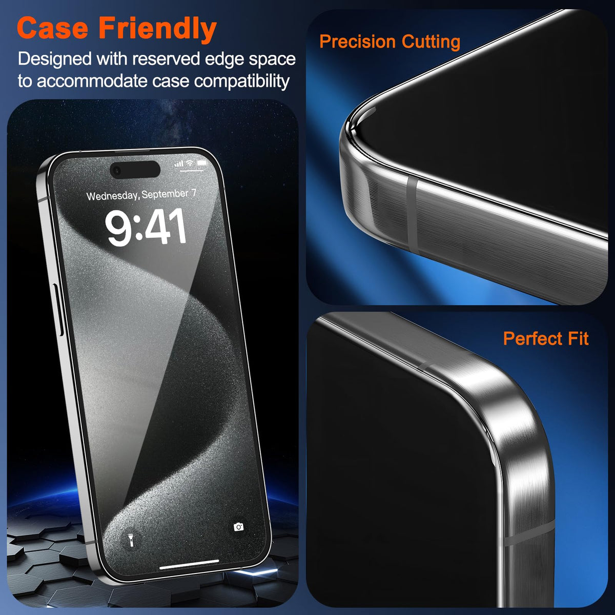 SIBEITU 3+3 Pack Screen Protector + Camera Lens Protector for iPhone 18 Pro