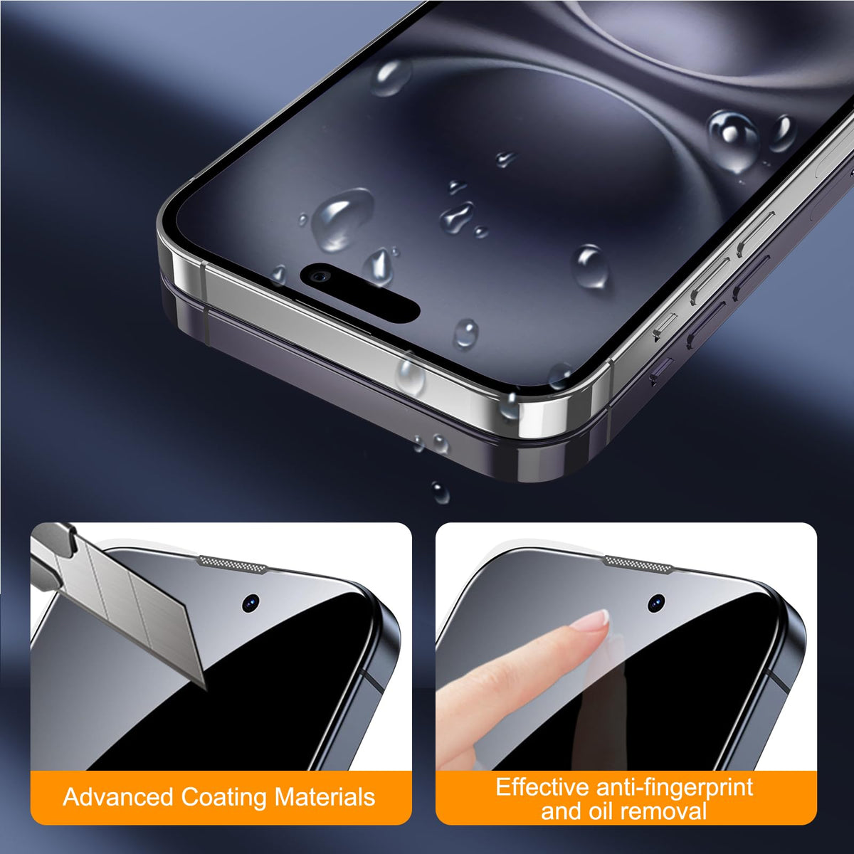 SIBEITU 3+3 Pack Screen Protector + Camera Lens Protector for iPhone 18 Pro