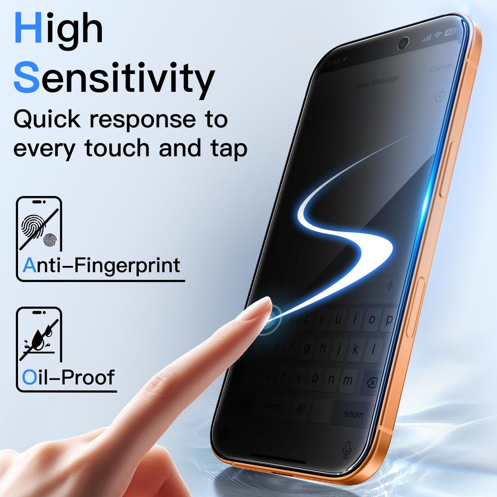 JETech Privacy Screen Protector for iPhone 18 Pro, 2-Pack
