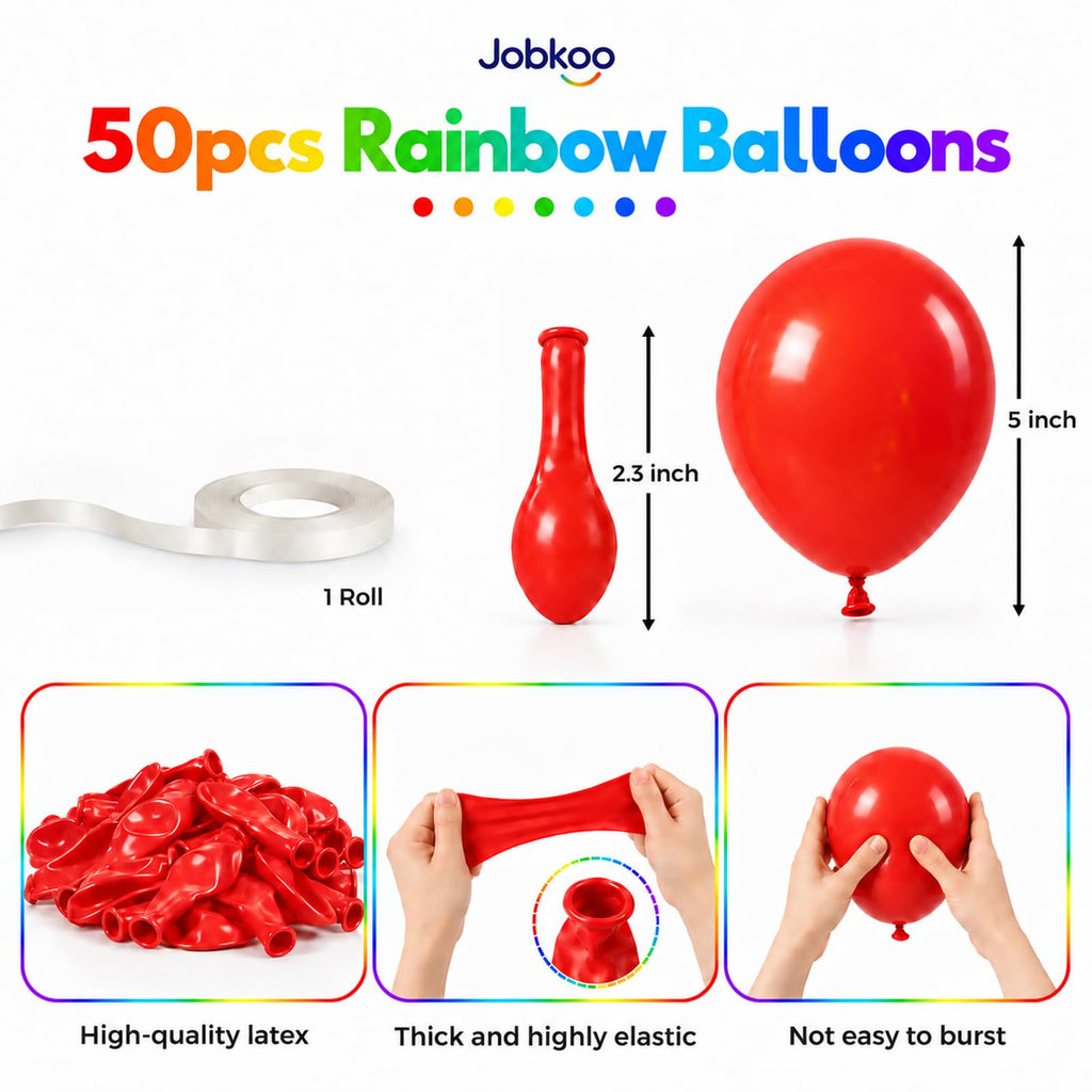 Jobkoo Metallic Green Balloons 5 Inch, Mini Small Chrome Dark Green Balloon
