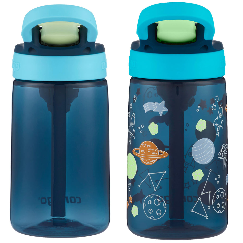 Contigo Aubrey Kids Water Bottle, Dinos & Sharks, 14oz, 2-Count