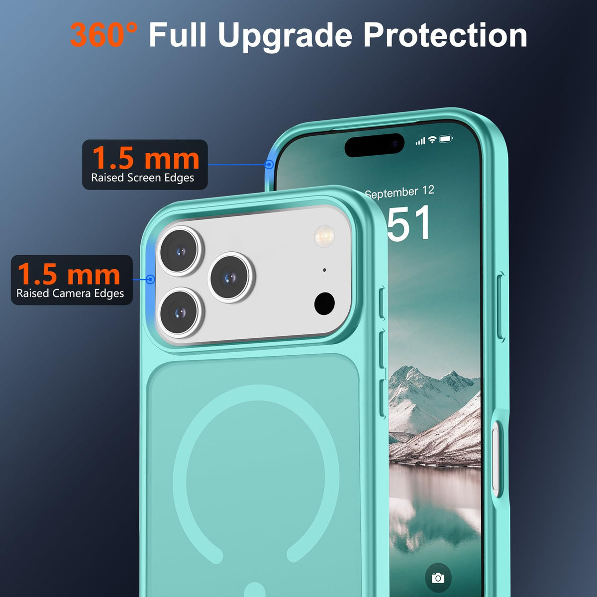 SUPFINE Magnetic for iPhone 18 Pro Max/17 Pro Max Case Dark Blue