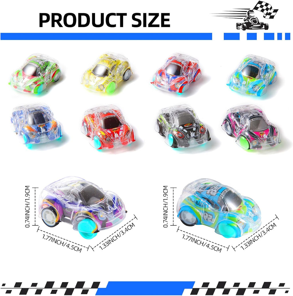 50 Pcs Mini Pull Back Cars Set, Pull Back Racing Vehicles for Kids, Bulk Toys Party Favors Treasure Box, Classroom Prizes, Pinata Fillers,Goodie Bag Stuffers for Boys Girls