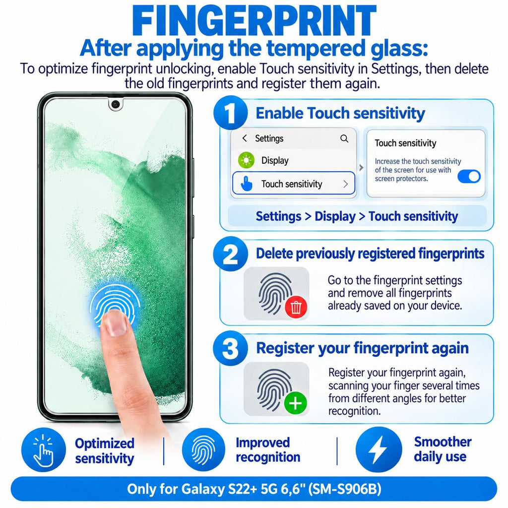 NEW'C for Samsung Galaxy S23 6.1" (SM-S911),Screen Protector Tempered Glass