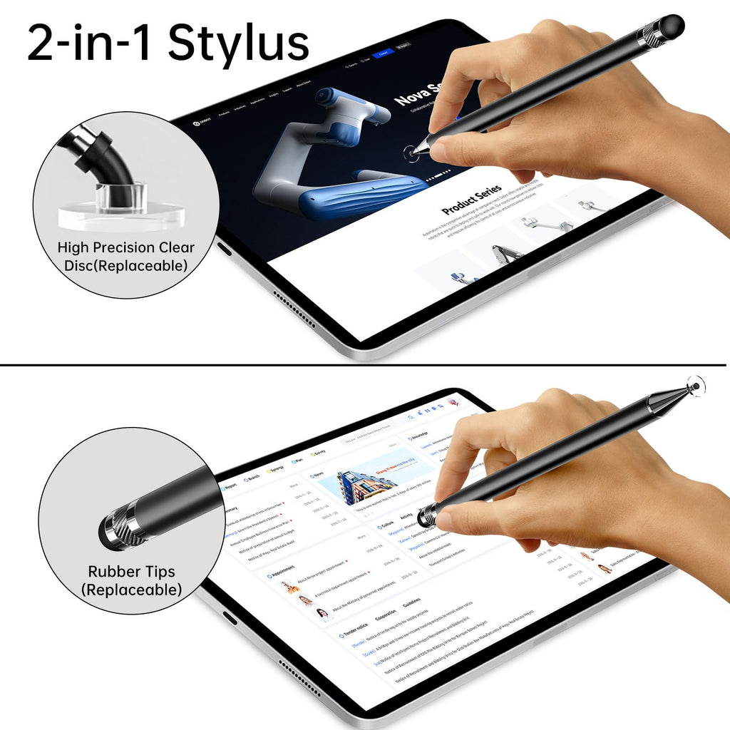 Bopomofo Stylus(5 Pcs),2-in-1 Stylus Pen for Touchscreen,Capacitive Stylus