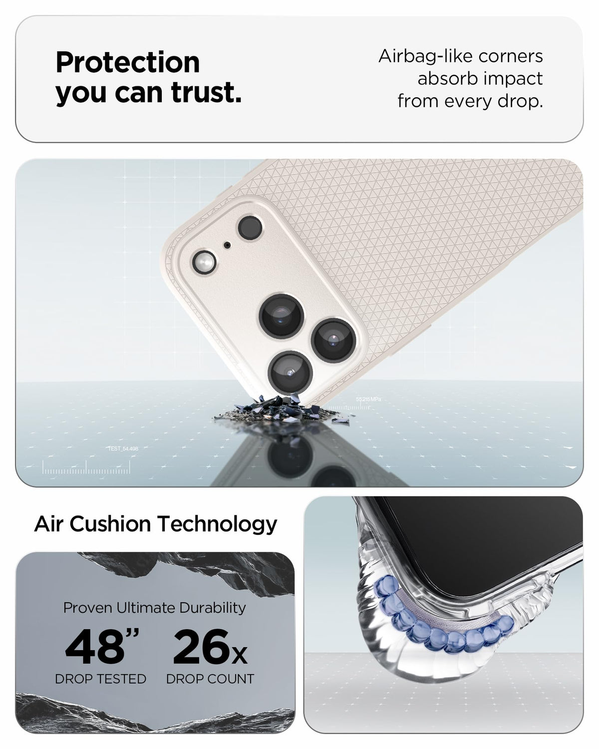 Spigen Liquid Air Designed for iPhone 13 Pro Max Case (2021) - Matte Black