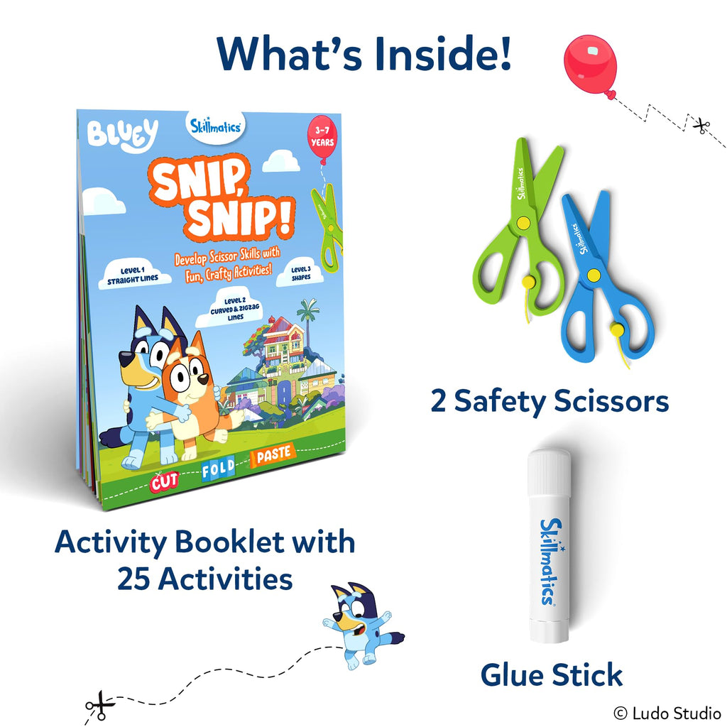 Skillmatics Snip Snip, Scissor Skills, Felt Craft Activity, Gift for Kids