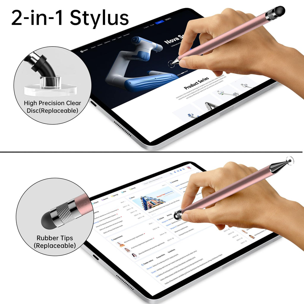 Bopomofo Stylus(5 Pcs),2-in-1 Stylus Pen for Touchscreen,Capacitive Stylus