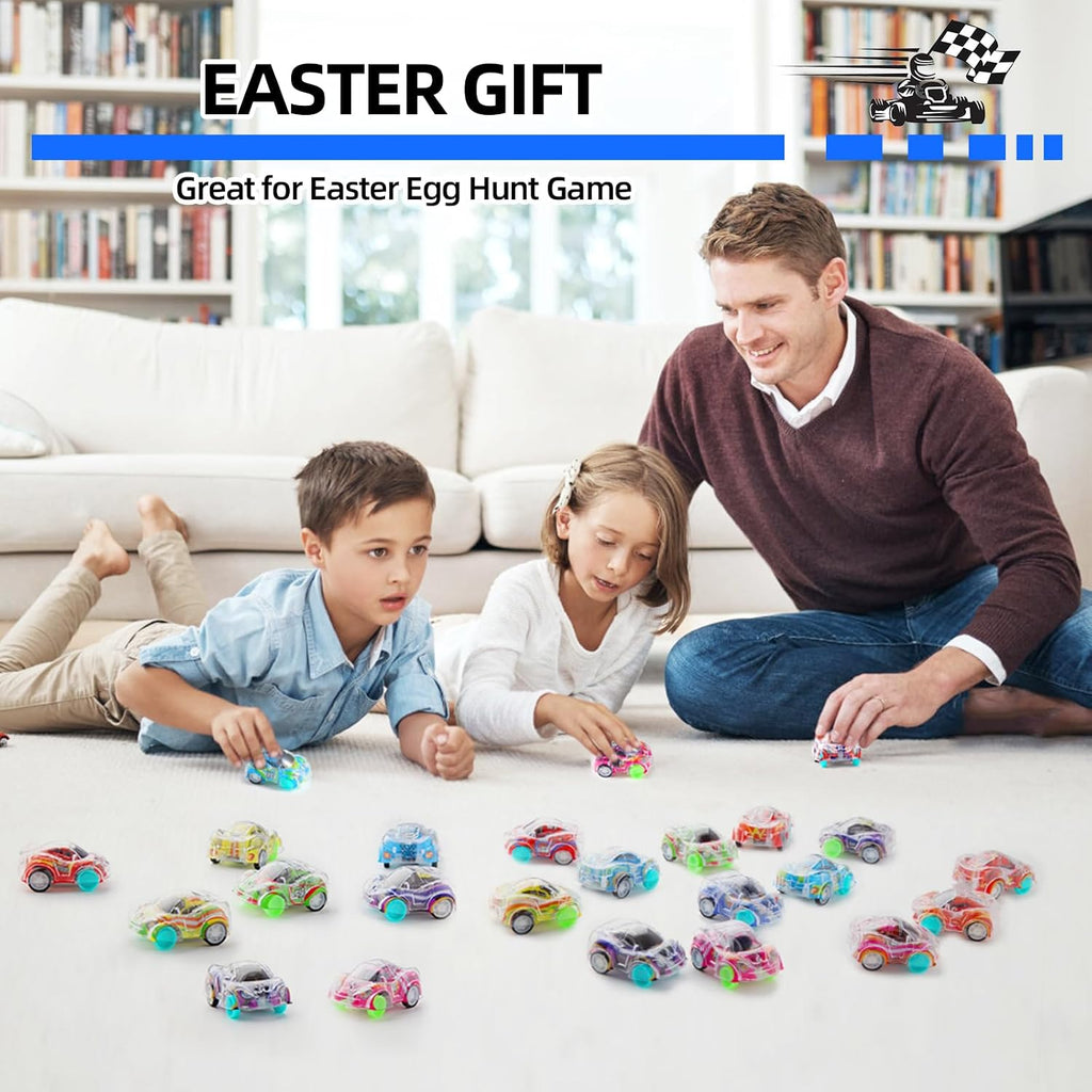 50 Pcs Mini Pull Back Cars Set, Pull Back Racing Vehicles for Kids, Bulk Toys Party Favors Treasure Box, Classroom Prizes, Pinata Fillers,Goodie Bag Stuffers for Boys Girls