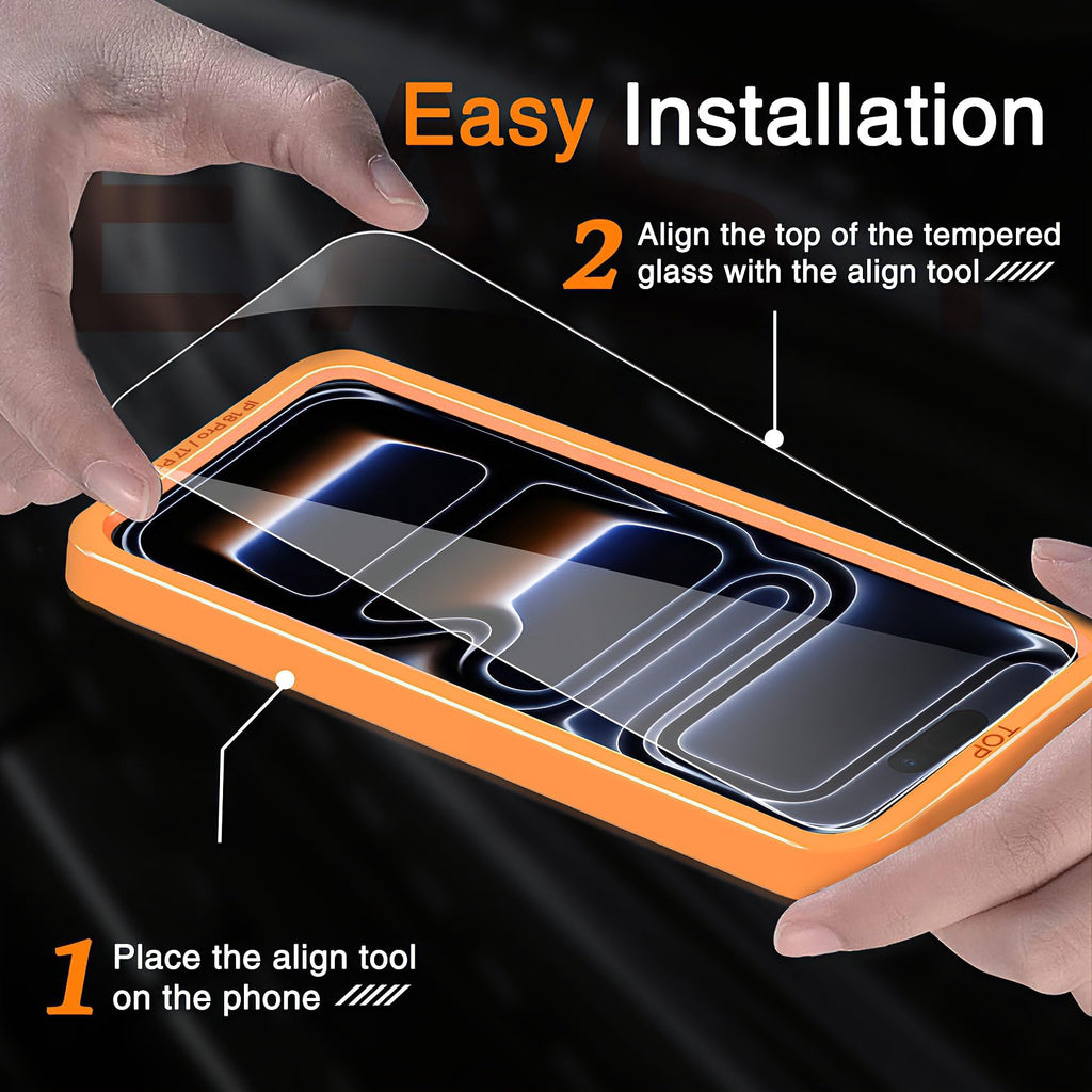 Wiaocit Privacy Screen Protector for iPhone 18 Pro, Tempered Glass