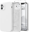Magnetic for iPhone 12 Case Silicone White
