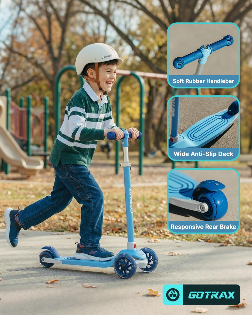 Gotrax KS1 Kids Kick Scooter, 3 Wheels for Boys & Girls 2-8, Gifts