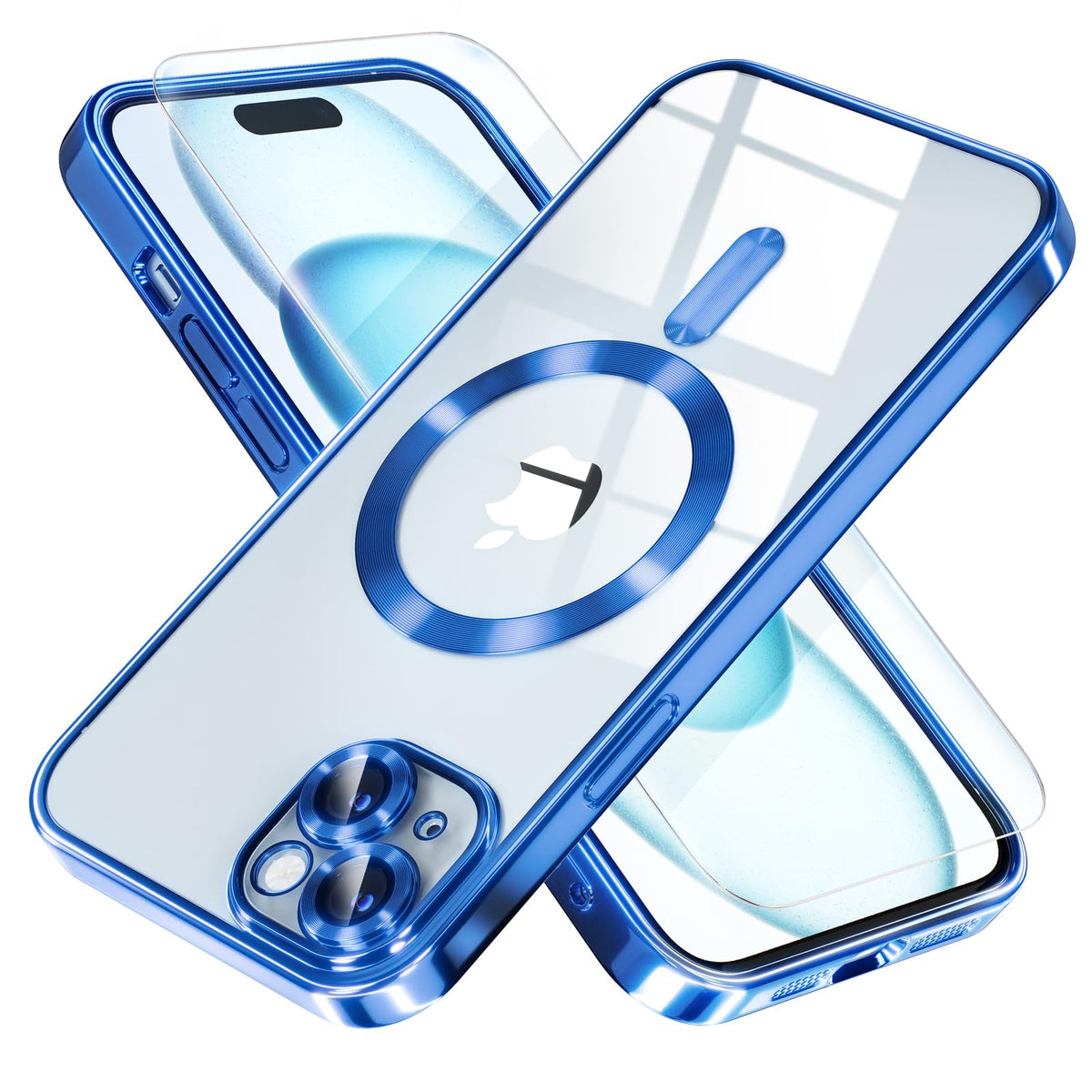 Misea Magnetic for iPhone 17 Case Compatible with MagSafe Light Blue