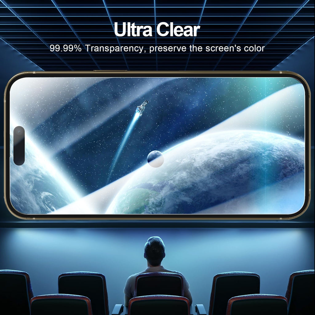 NEW'C for iPhone 16, iPhone 15 Screen Protector Installation Tool Included