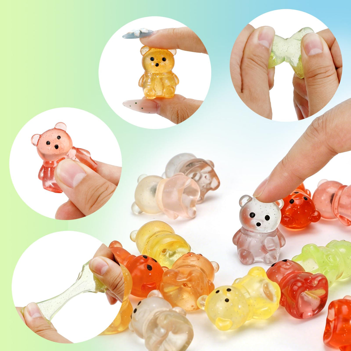 Siwarm 30 Pack Mini Cube Squishy Fidget Toys for Kids and Adults