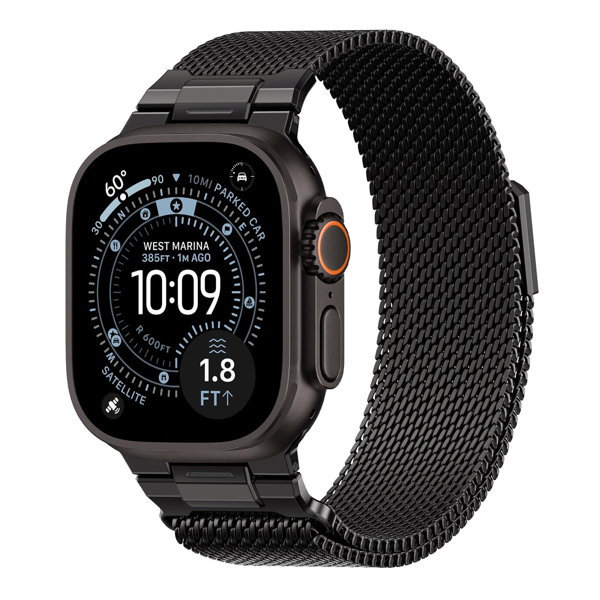 BXUXOHS Milanese Loop for Apple Watch Ultra 4/3/2 Band 49mm 44/45/46mm Men