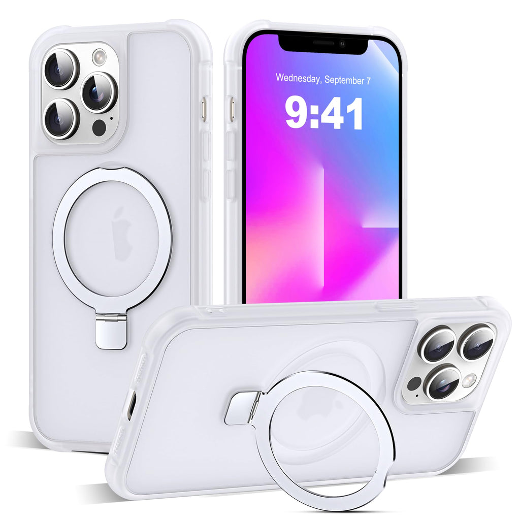 SKYLMW Compatible with iPhone 17 Case with Stand,Rose Gold
