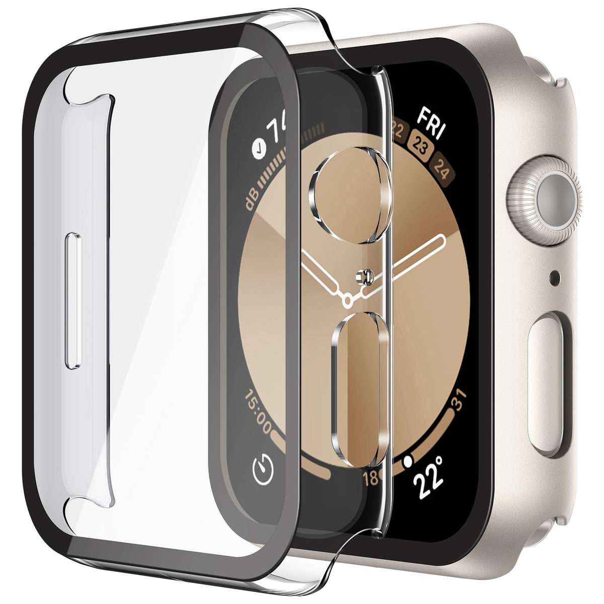 Misxi Case with Screen Protector for 38mm Apple Watch Series 3/2