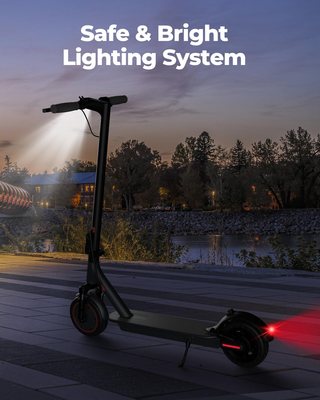 VOLPAM Electric Scooter, 350W/500W Motor, 21/28/40 Miles Long Range