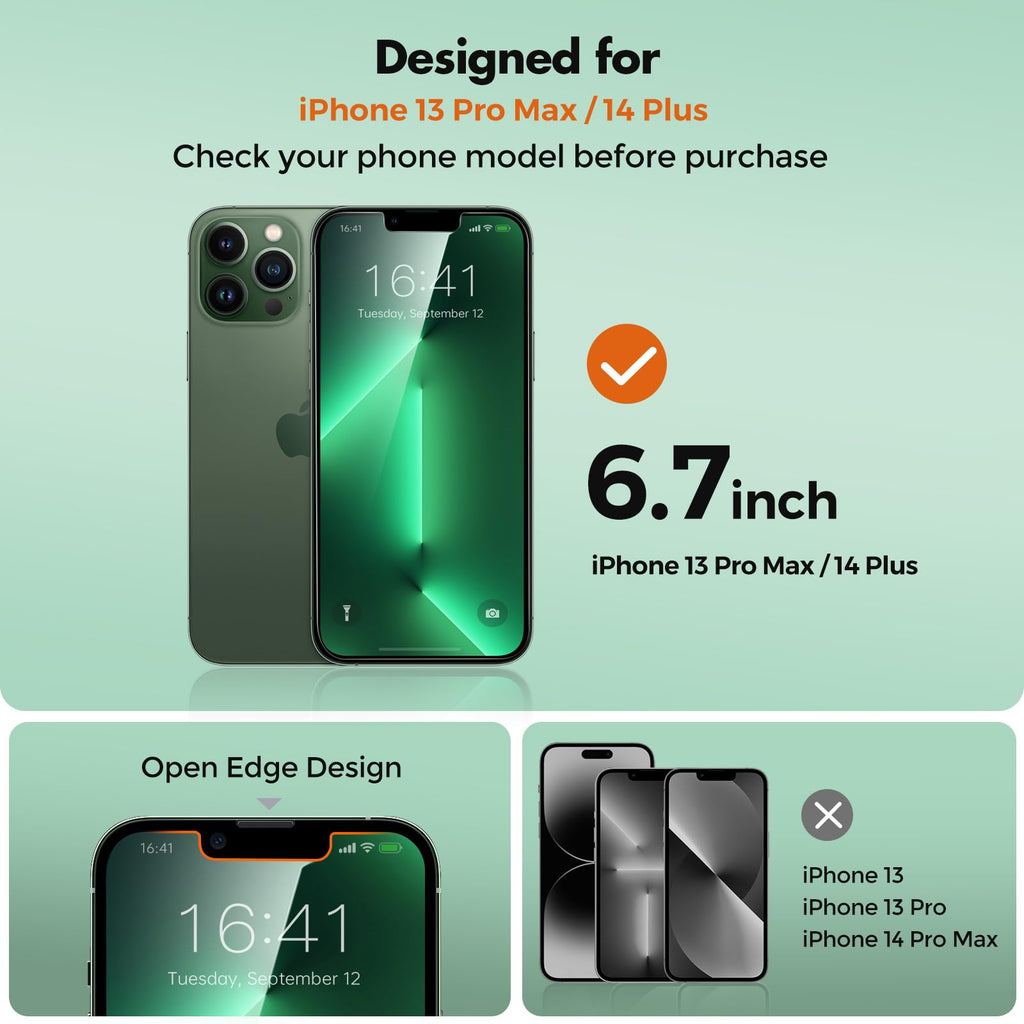 UNBREAKcable 2-Pack Screen Protector for iPhone 17 Pro Tempered Glass