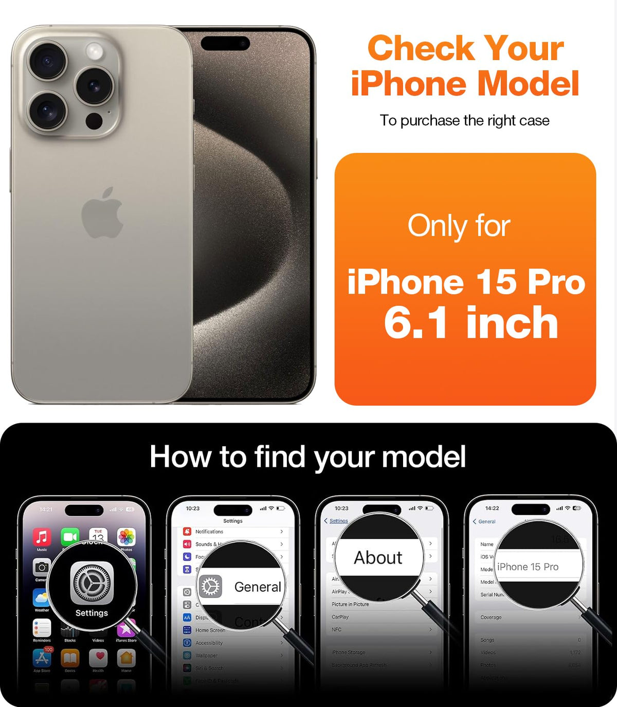 TORRAS for iPhone 14 Pro Max Case, Anti-Yellowing, Crystal Clear