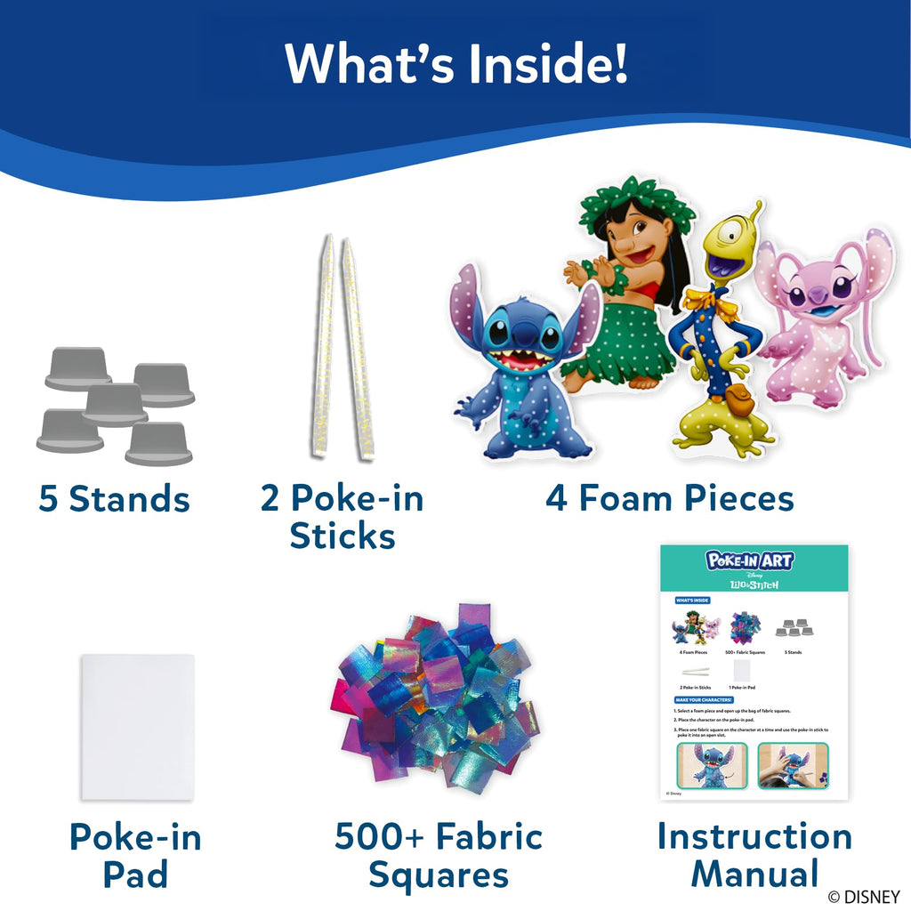 Skillmatics Poke-in Art – Disney Princesses, Wood Craft Kit, Gift for Kids