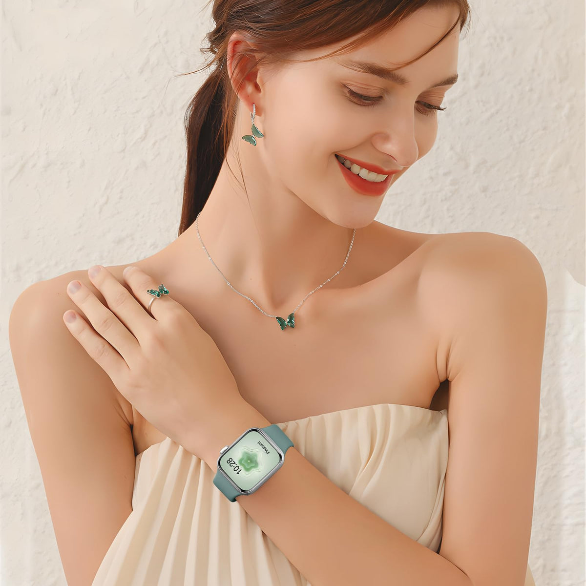 Sport Silicone Band Compatible with Apple Watch Bands for Women Men