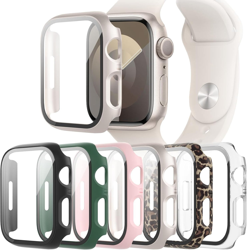 6-Pack Case with Screen Protector for Apple Watch Series 11/10 46mm