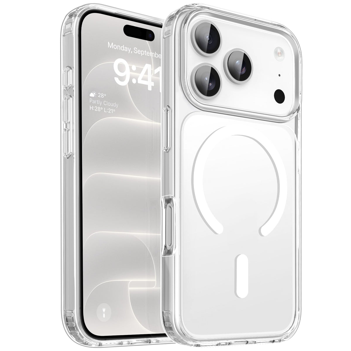 CACOE Magnetic Case for iPhone 13 & iPhone 14 6.1 inch, Matte Black