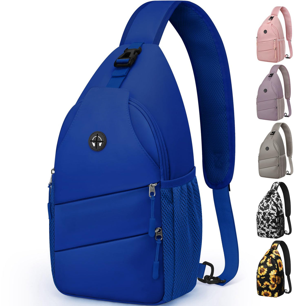 Pritent Crossbody Bags for Women Men Trendy Sling Bag Backpack Casual Chest Bag with Convertible Shoulder Strap