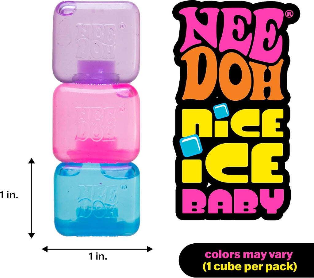 Schylling NeeDoh Nice Ice Baby - 1.25" Cube - Color May Vary (Pack of 1)