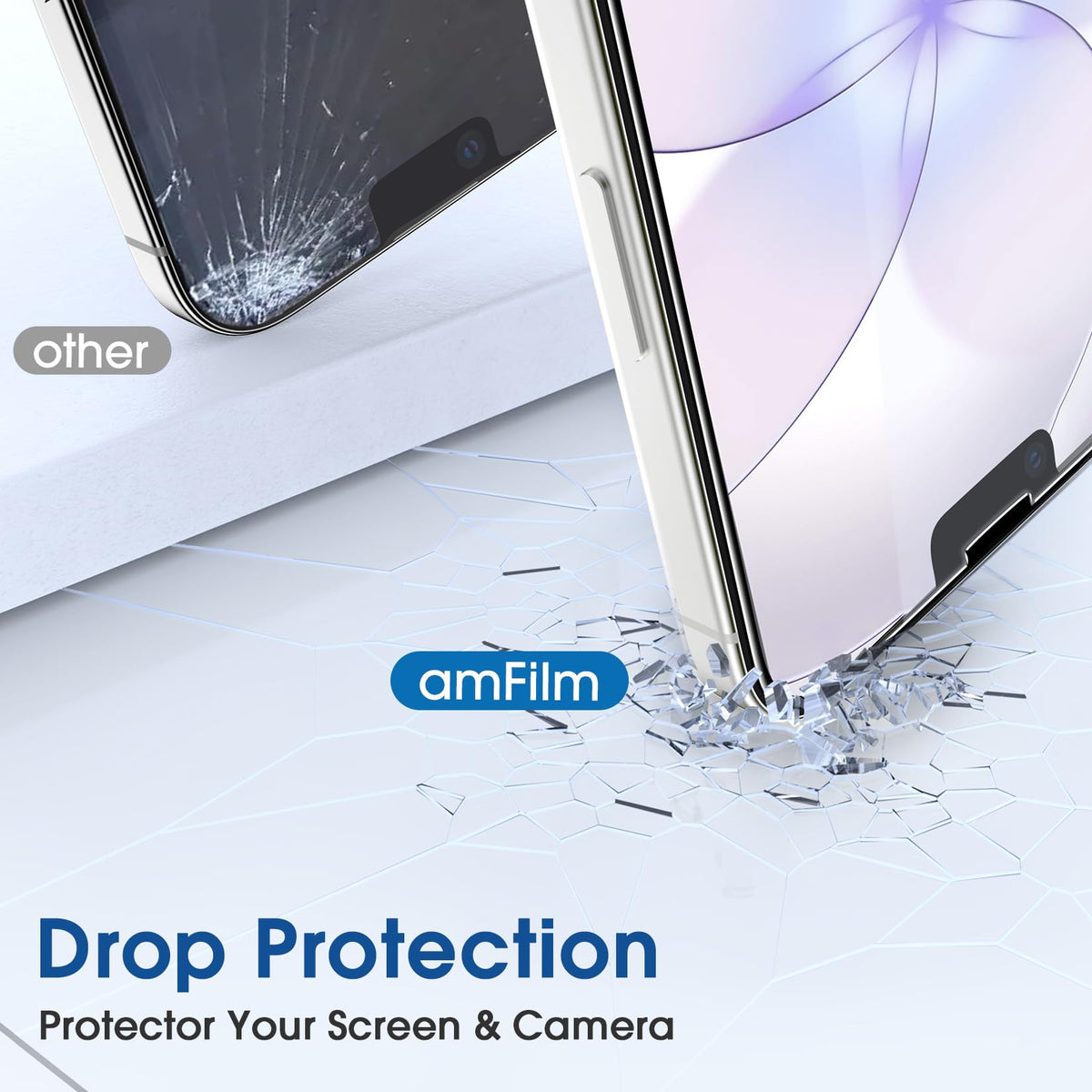 amFilm OneTouch for iPhone 18 Pro Max 6.9'' Screen Protector Tempered Glass