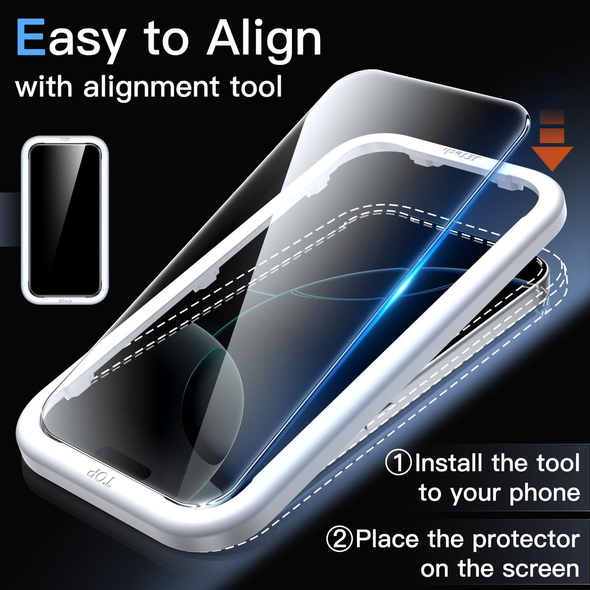 JETech Screen Protector for iPhone 13/13 Pro, 3-Pack