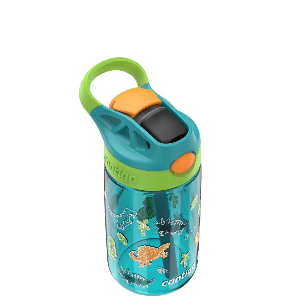 Contigo Aubrey Kids Water Bottle, Dinos & Sharks, 14oz, 2-Count
