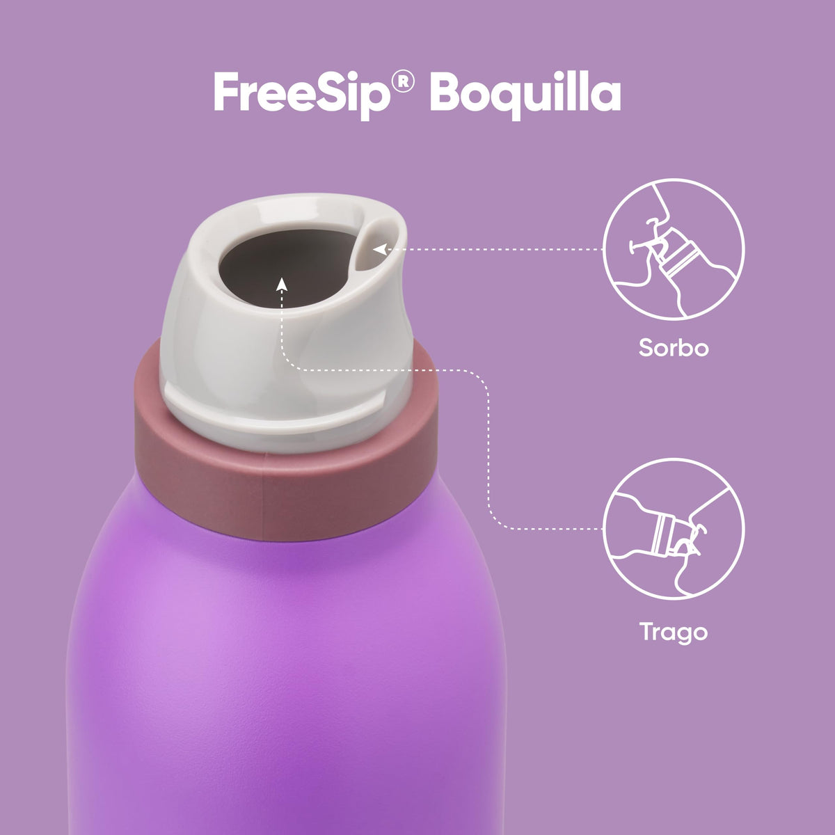 Owala FreeSip Twist Stainless Steel Water Bottle 24 oz Daybreak