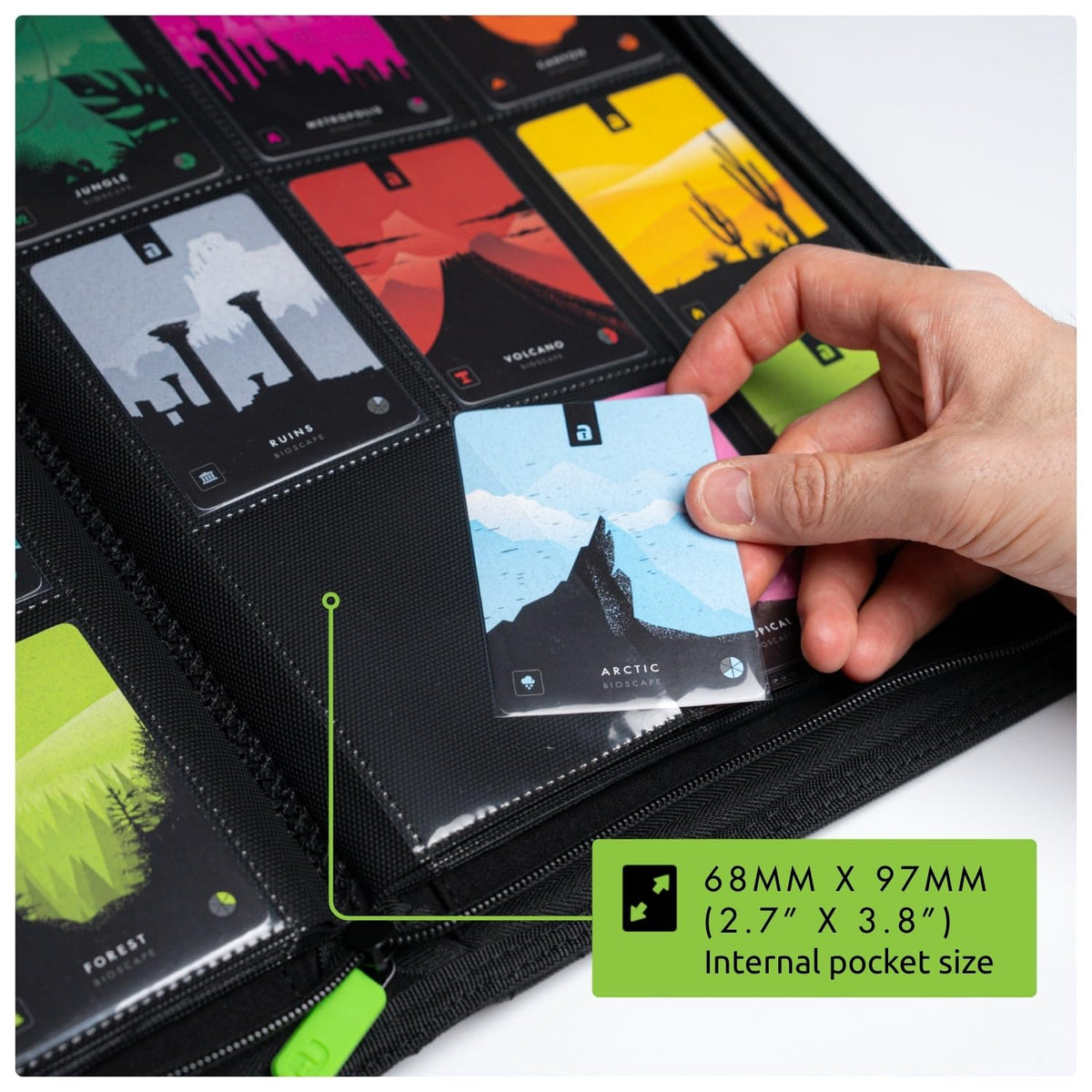 Vault X 9 Pocket Zip Trading Card Binder 360 Cards Exo-Tec (Black)